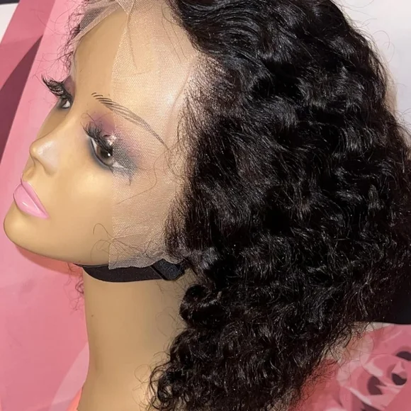 12 Inch Deep Wave Bob Wig - Picture 3 of 4